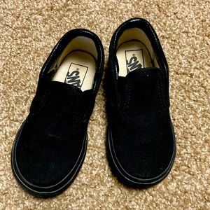 Vans classic slip on toddler. Black/black. Size 8